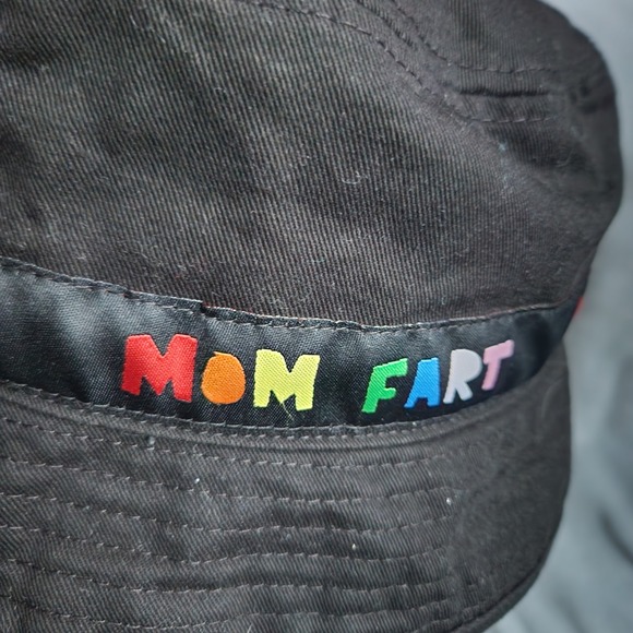 Porous Walker Mom Fart Bucket Hat Rainbow Black One Size - Picture 6 of 6
